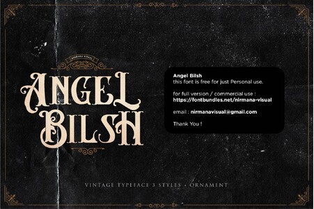 AngeL Bilsh - Demo font